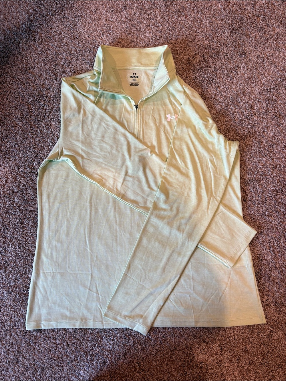 Under Armour Light Green 1/4 Zip Pullover